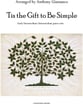 TIS THE GIFT TO BE SIMPLE piano sheet music cover